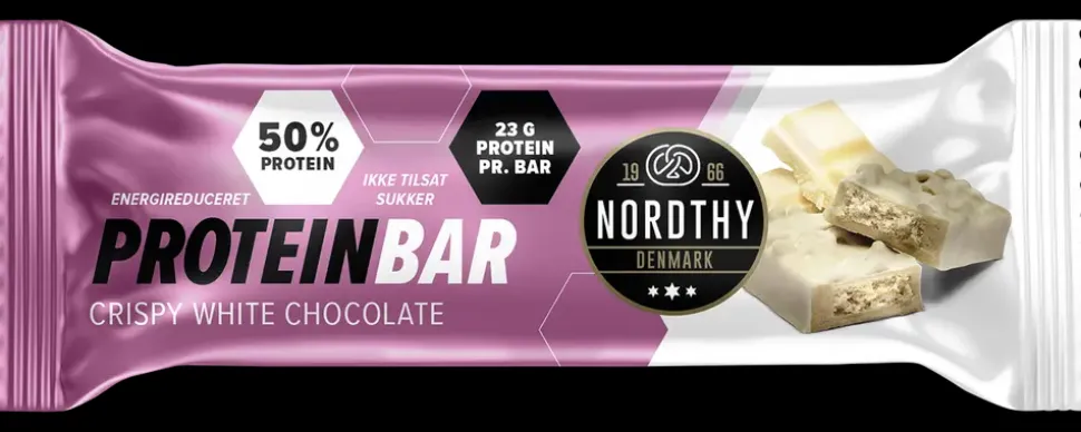 NORDTHY Proteinbar 45g - Crispy White Chocolate