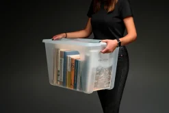Opbevaringsboks PrimeStore 56 l med hjul