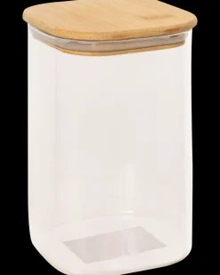 Opbevaringsglas m. trælåg 1,1 liter