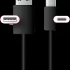 Opladerkabel USB-C 0,5 meter - sort