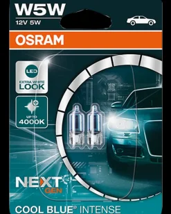 Osram autopære W5W 12V Cool Blue 2-pak