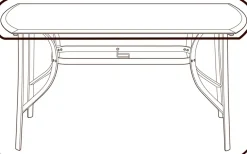 Ovalt bordovertræk 75 x 95 x 155 cm