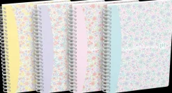 Oxford Floral Notesbog linjeret A5 - assorteret