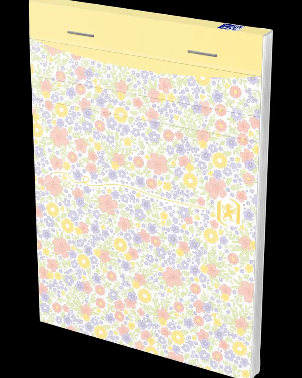 Oxford Notesbog Floral A6 linjer - ass. farver