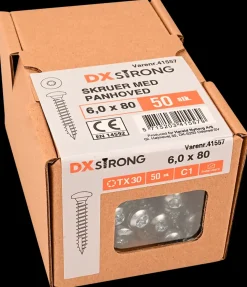 Panskrue 6,0 x 80 mm TX30 50 stk.
