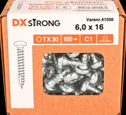 Panskrue 6,0 x 16 mm TX30 100 stk.