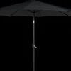 Parasol med tilt Ø3 m - sort