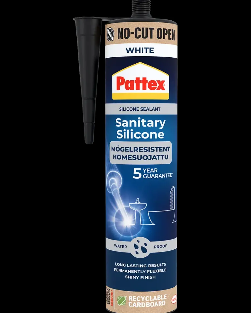 Pattex Sanitetssilikone 280 ml - Hvid