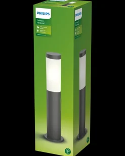 PHILIPS Havelampe E27 Utrecht H.45cm - antracitgrå