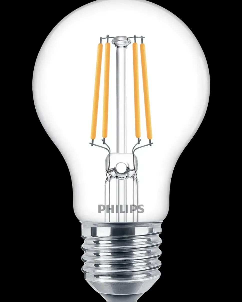 PHILIPS LED-filamentpære 4,3W E27 2-pak