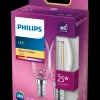 PHILIPS LED-filamentpære 2W E14 2-pak