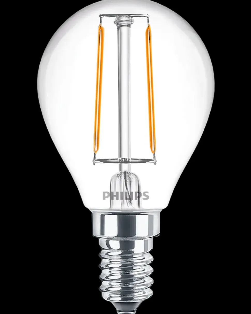 PHILIPS LED-filamentpære 2W E14 2-pak