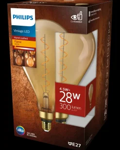 PHILIPS LED-pære filament 4,5W E27 A160 gold