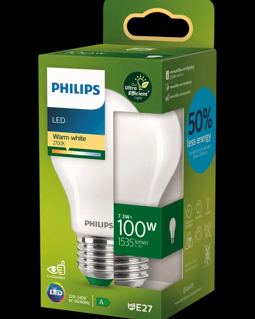 PHILIPS LED-pære 7,3W E27 A60