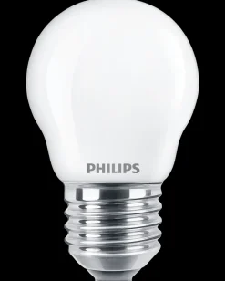 PHILIPS LED-pære 4,3W E27 P45 2-pak