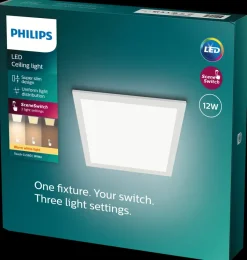 PHILIPS Loftlampe panel Scene 30x30cm 12W - hvid