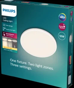 PHILIPS Plafond Ozziet 3-trin Ø30 cm 18W - hvid