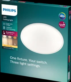 PHILIPS Plafond SceneSwitch slim Ø25cm 15W - hvid