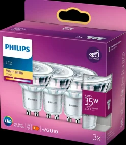 PHILIPS Spot 3,5W GU10 3-pak