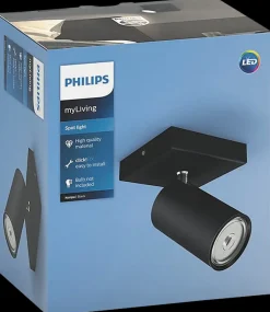 PHILIPS Spotlampe Kosipo GU10 1 spot - sort