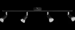 PHILIPS Spotlampe Limbali GU10 4 spot - sort