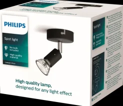 PHILIPS Spotlampe Limbali GU10 1 spot - sort