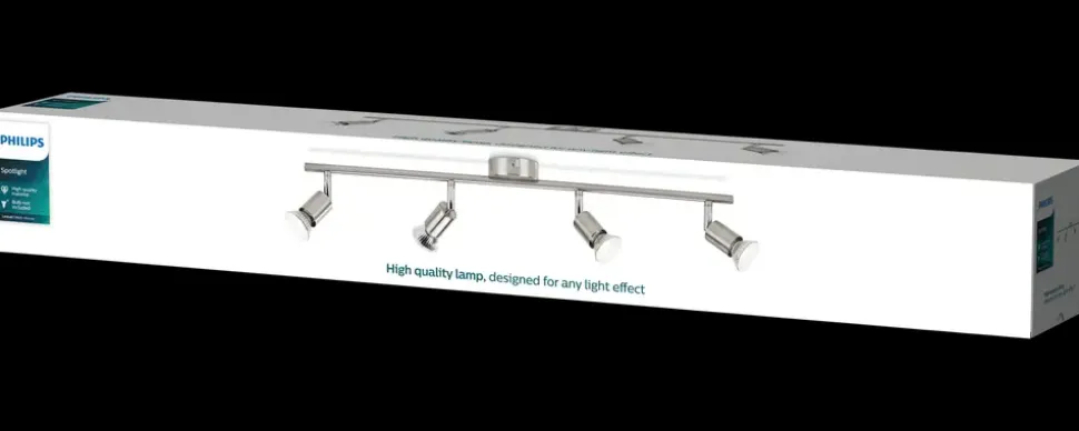 PHILIPS Spotlampe Limbali GU10 4 spot - krom