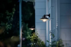 PHILIPS Væglampe Cormorant E27 - sort