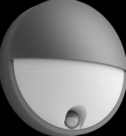 PHILIPS Væglampe med sensor Capricorn Ø21,4cm 6W - Grå