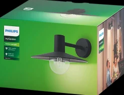 PHILIPS Væglampe Skua E27 - sort