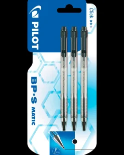 Pilot BP-S Matic Kuglepen 3-pak - sort