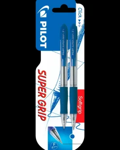 Pilot Super Grip Kuglepen 2-pak - blå