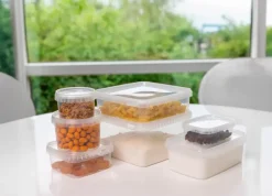 Plastbøtte med låg 280 ml Rund