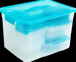 Plastbøtter med låg 50 stk.