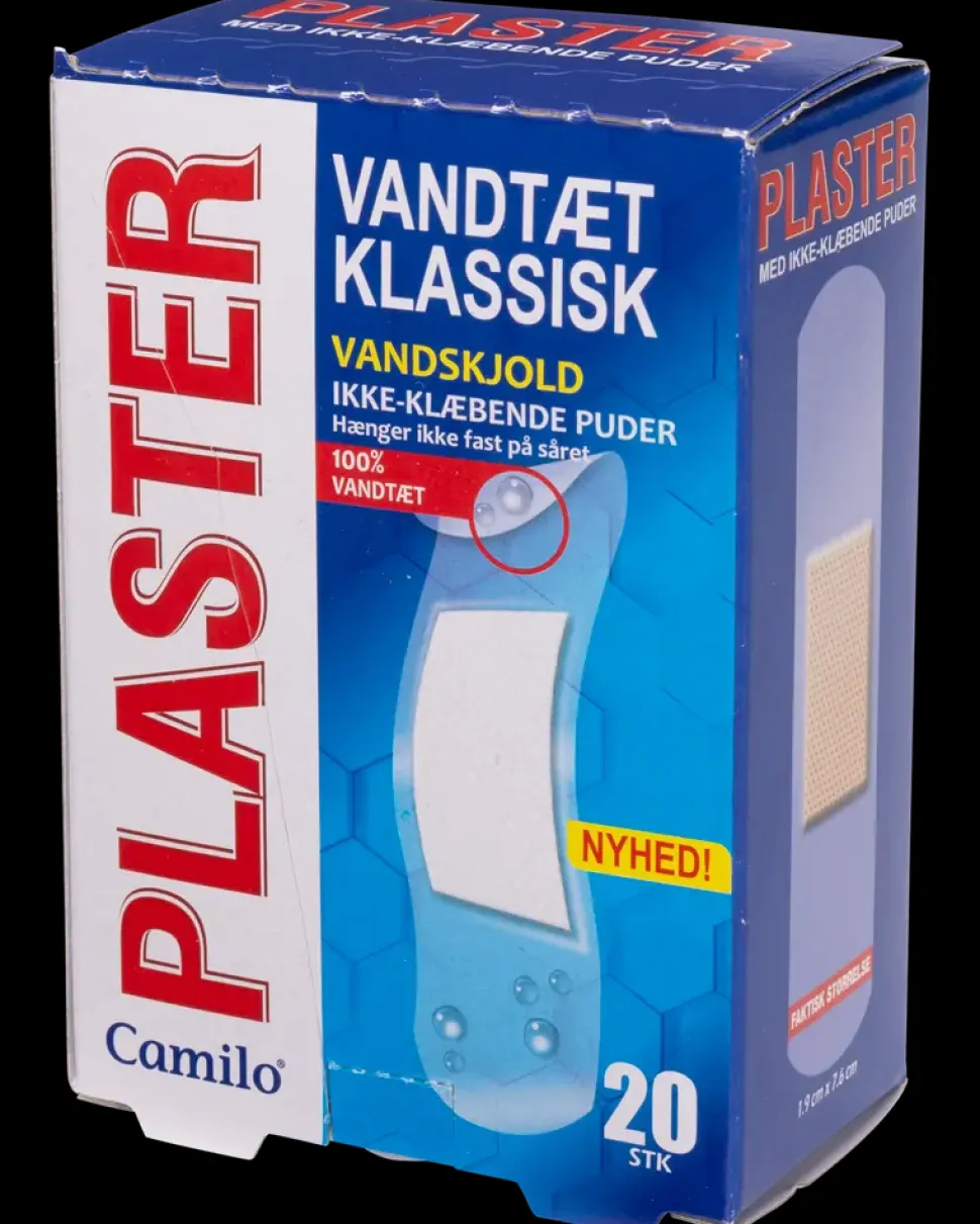 Plaster i forskellige størrelser