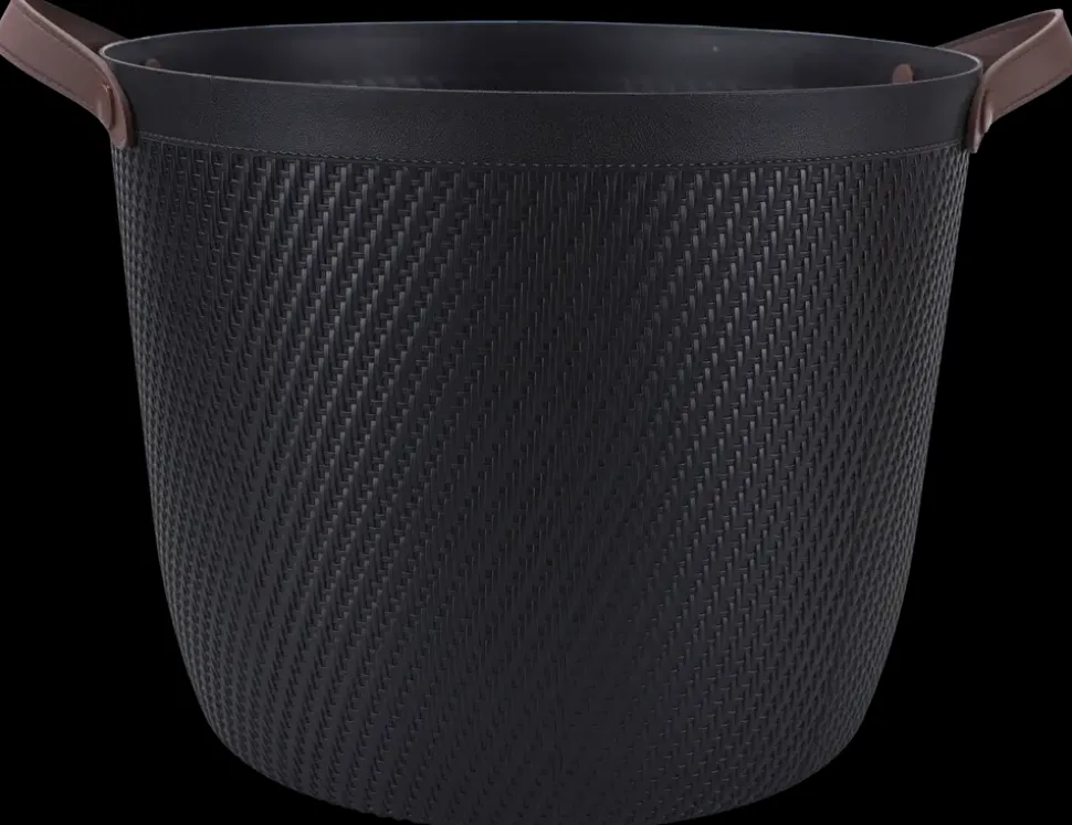 Plastikkurv rund - sort