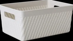 Plastikkurv small - lysegrå