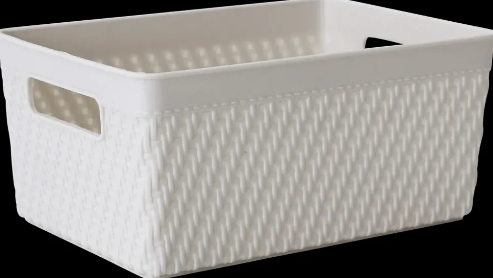 Plastikkurv small - lysegrå