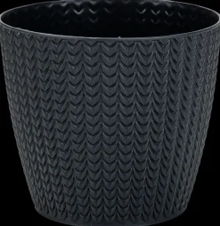 Plastpotte Ø15,7 cm - antracit grå