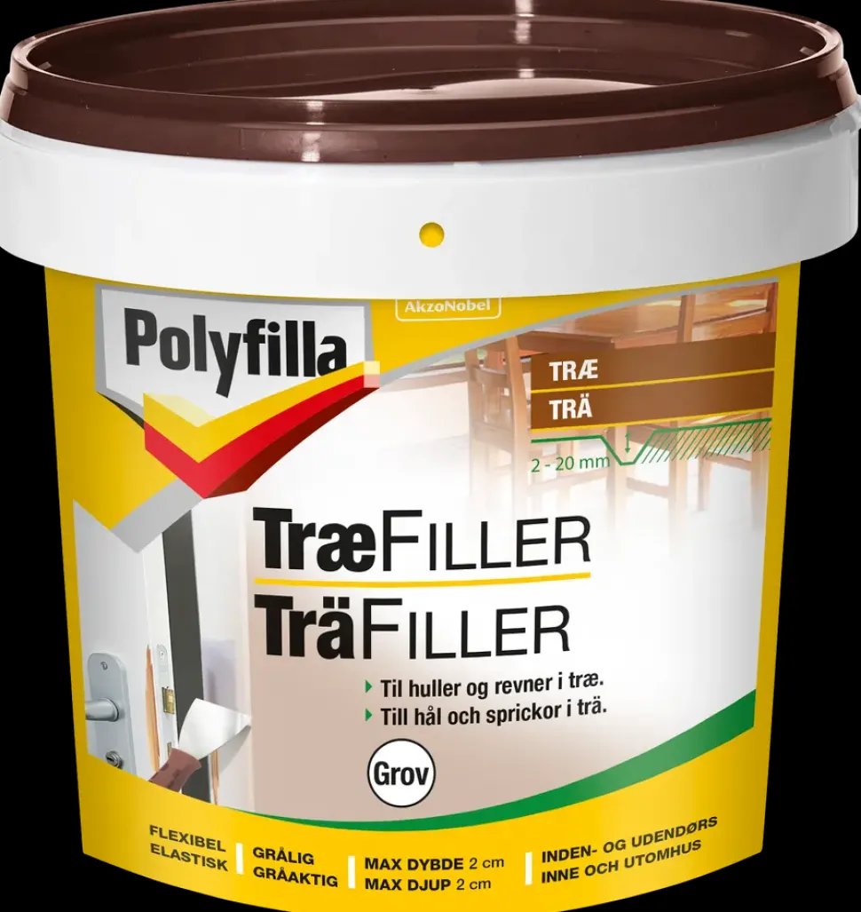 Polyfilla Træfiller - Grov 1 kg