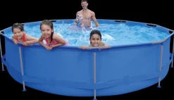 Pool med stålramme 6.125 L