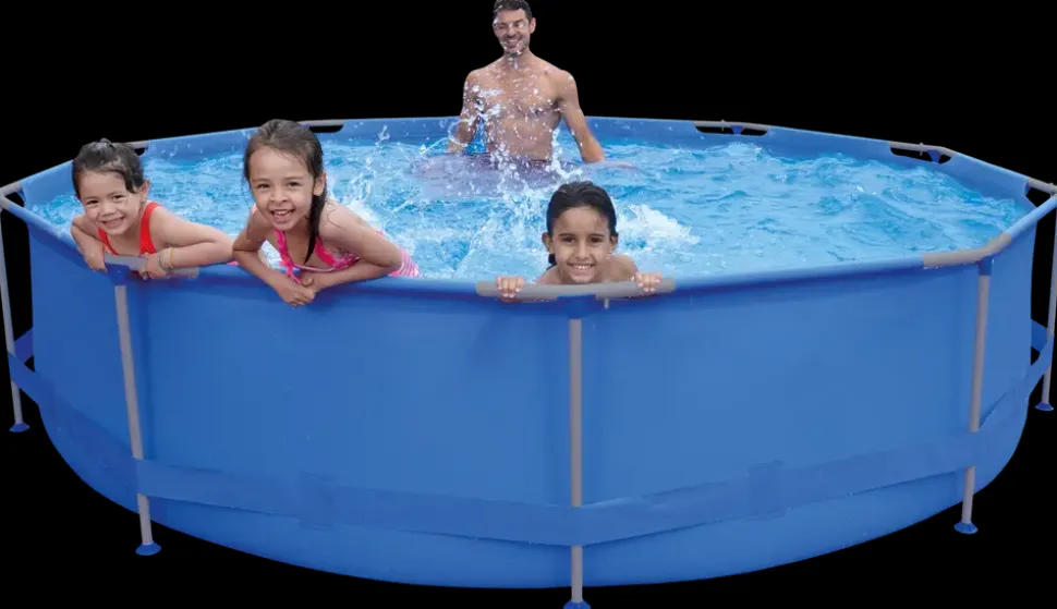 Pool med stålramme 6.125 L