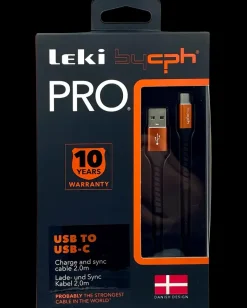 PRO USB til USB-C Kabel - 2 meter sort
