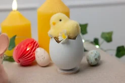 Påskekylling Æggeskal H. 10 cm 2-pak