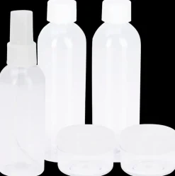 Rejsesæt - 5 plastbeholdere