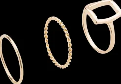Ring smal 3 stk. - guld