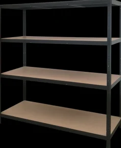 Rockfort Stålreol 4 hylder 180 x 160 x 60 cm