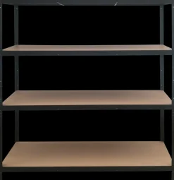 Rockfort Stålreol 4 hylder 180 x 160 x 60 cm