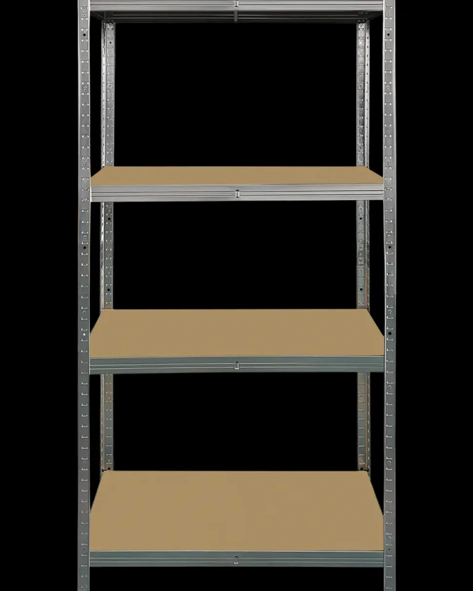 Rockfort Stålreol med 4 hylder 180 x 90 x 40 cm