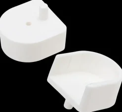 Rørophæng i hvid plast 7/8 2-pak
